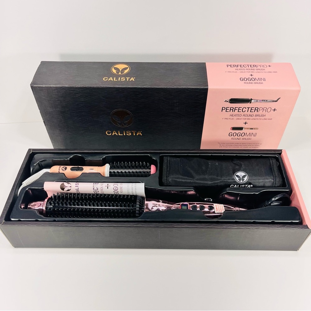 Calista PerfectorPro+ Heated Round brush AND GogoMini Round Brush Set Curling - Picture 6 of 8